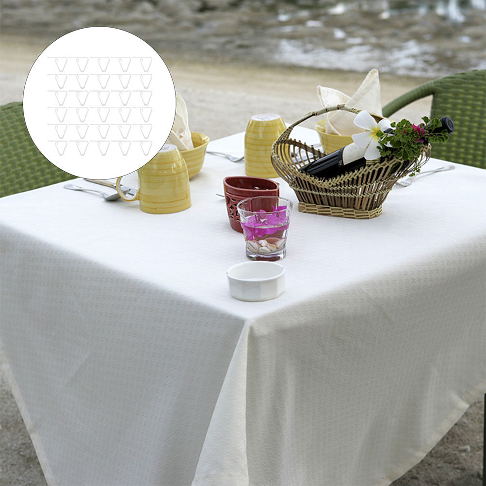 Outdoor Furniture Dining - 30 Pezzi di Clip Trasparenti per