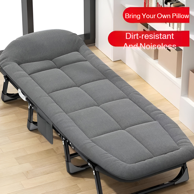 Camping Cot Foldable - Lettino reclinabile pieghevole portatile senza montaggio,