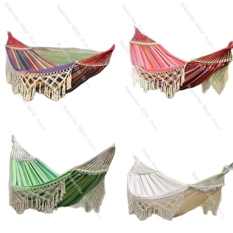 Garden Swing Chair - Amaca Doppia in Tela con Nappe,