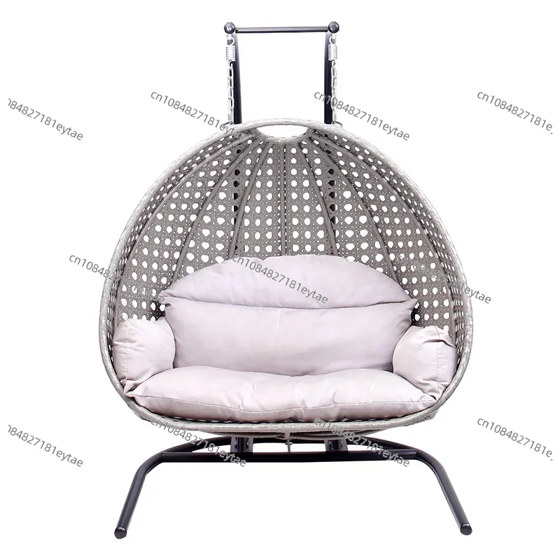 Outdoor Furniture Grey - Moderno patio esterno in vimini grigio