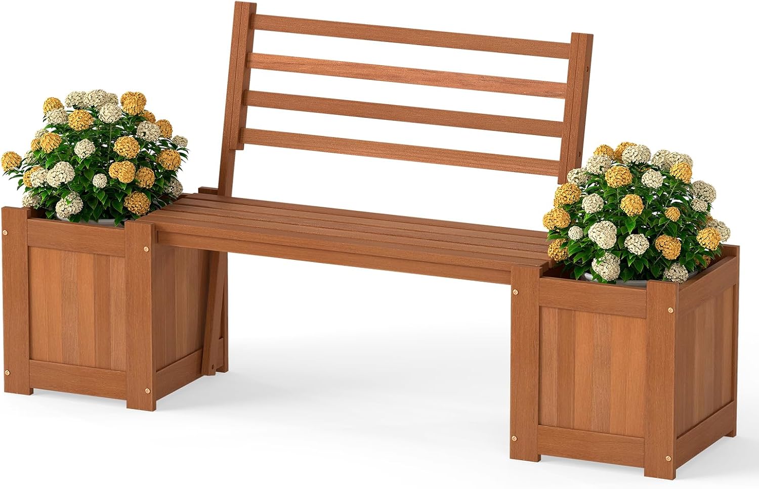 Outdoor Furniture Oil - Panchina da Esterno con Schienale e