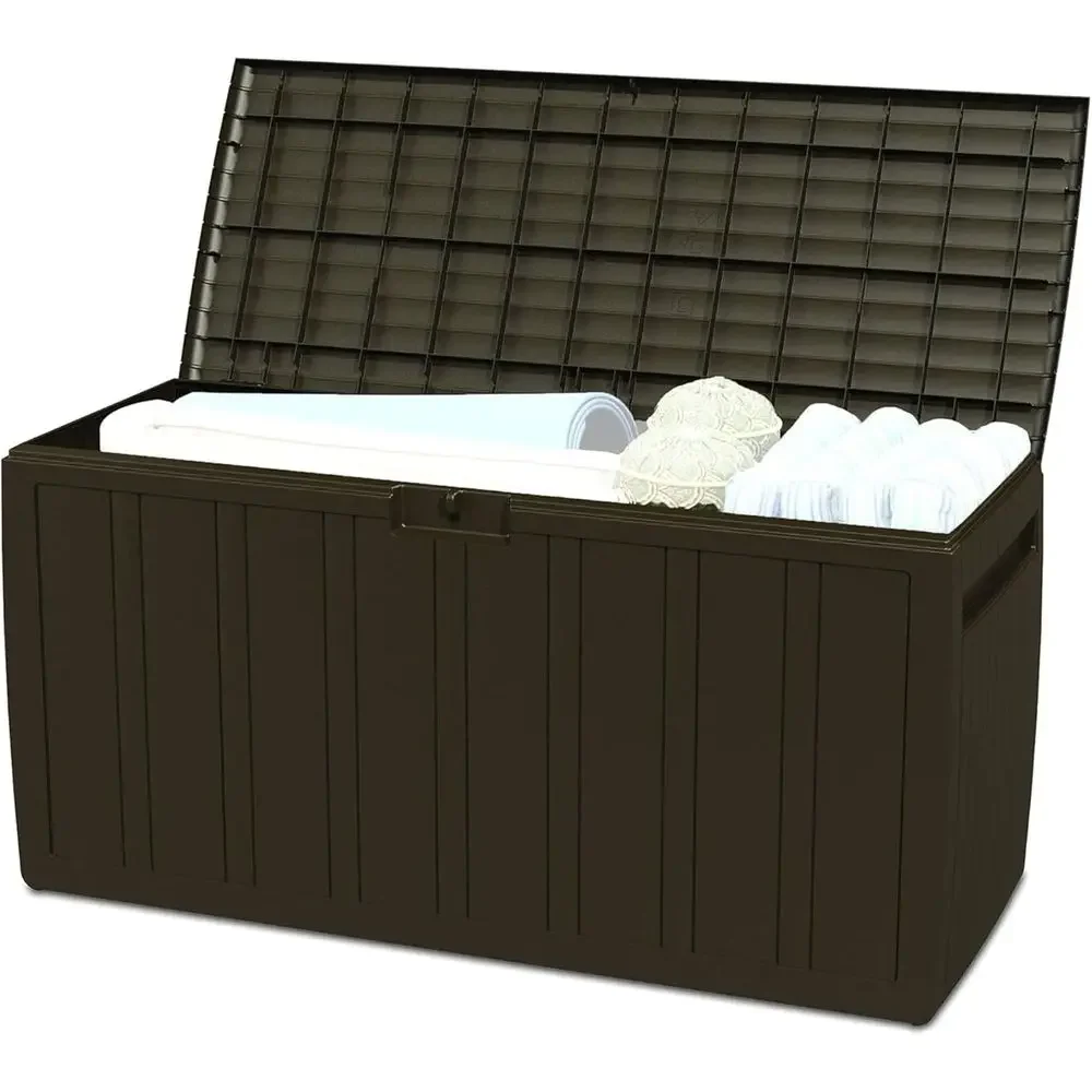 Outdoor Furniture With Storage For Cushions - Contenitore da Esterno Marrone da 270