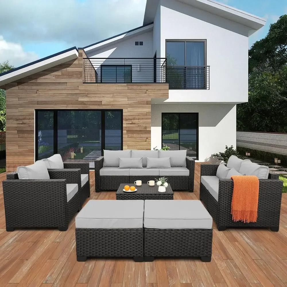 Set di Mobili da Esterno a 7 P - Outdoor Furniture With Storage For Cushions recensione e prezzo