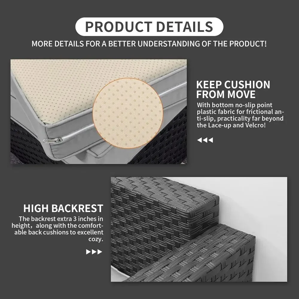 Set di Mobili da Esterno a 7 P - Outdoor Furniture With Storage For Cushions recensione e prezzo