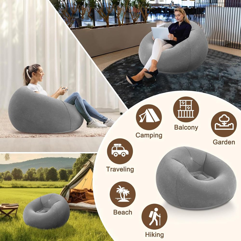 Poltrone Gonfiabili a Forma di - Outdoor Furniture Grey recensione e prezzo