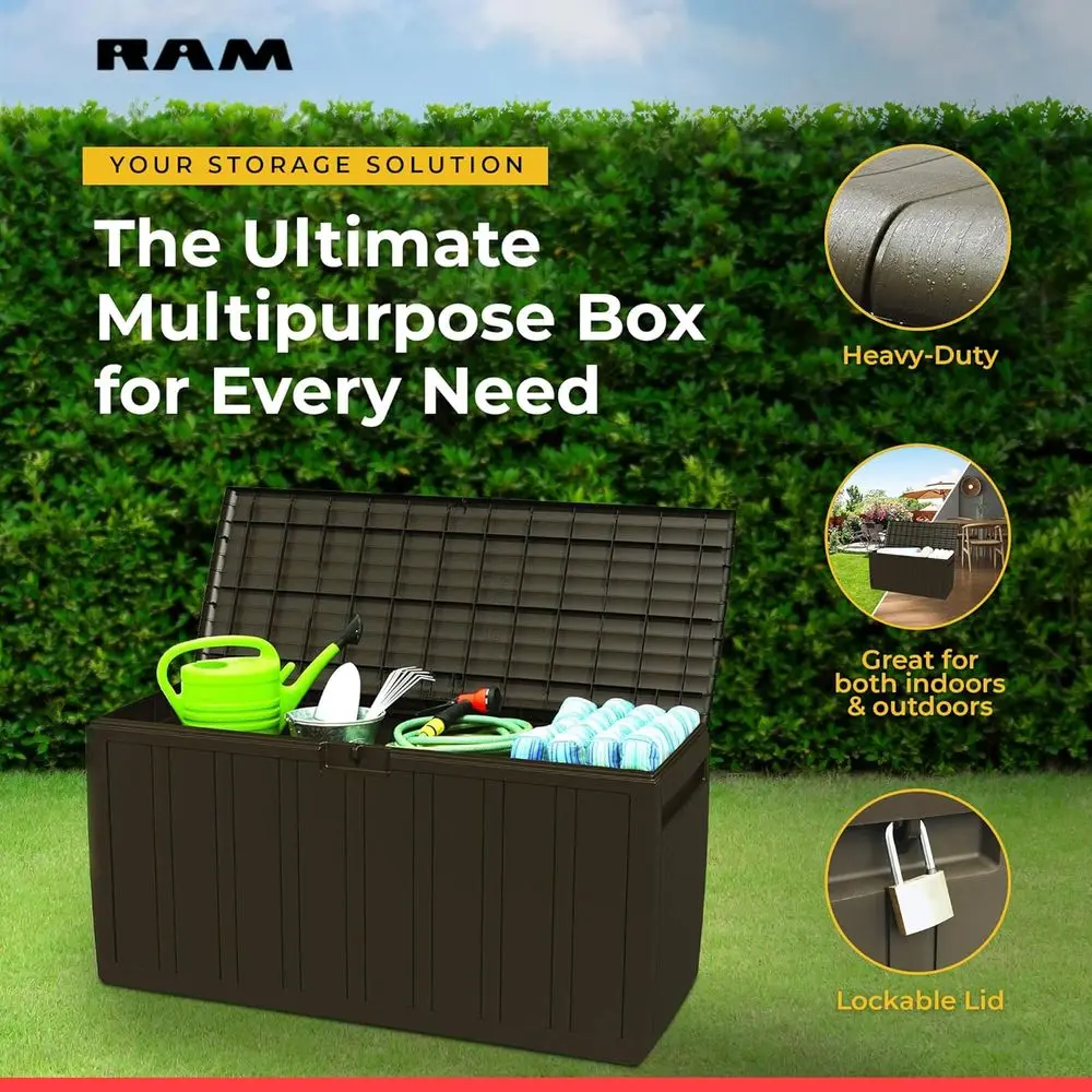 Contenitore da Esterno Marrone - Outdoor Furniture With Storage For Cushions recensione e prezzo