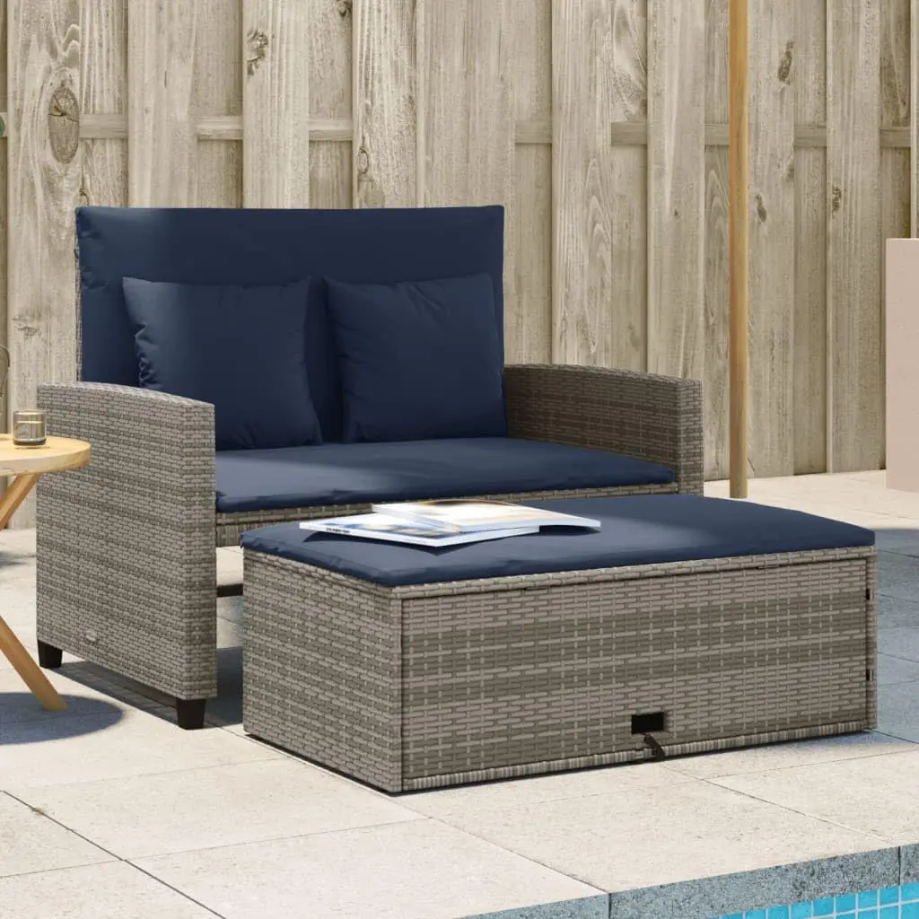 Divano da giardino convertibil - Outdoor Furniture Grey recensione e prezzo
