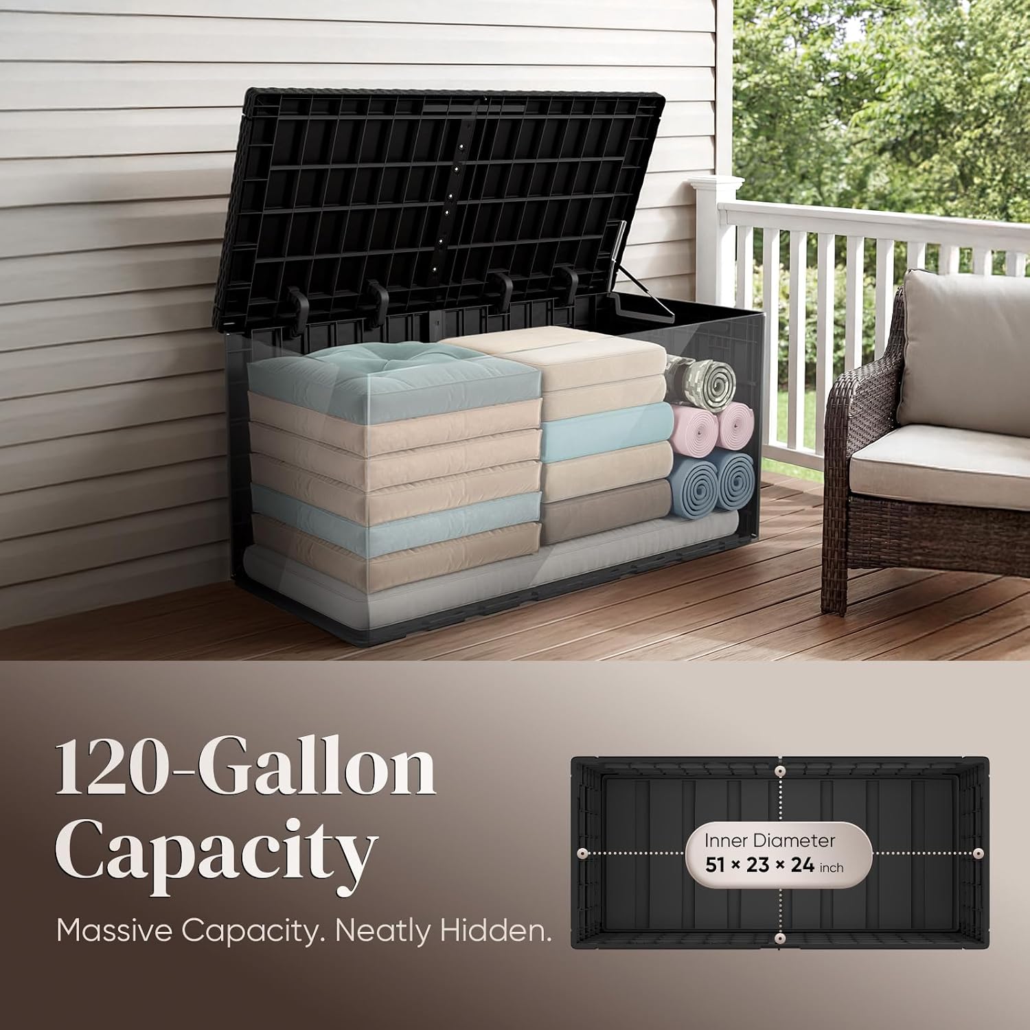Contenitore da Esterno Grande  - Outdoor Furniture With Storage For Cushions recensione e prezzo