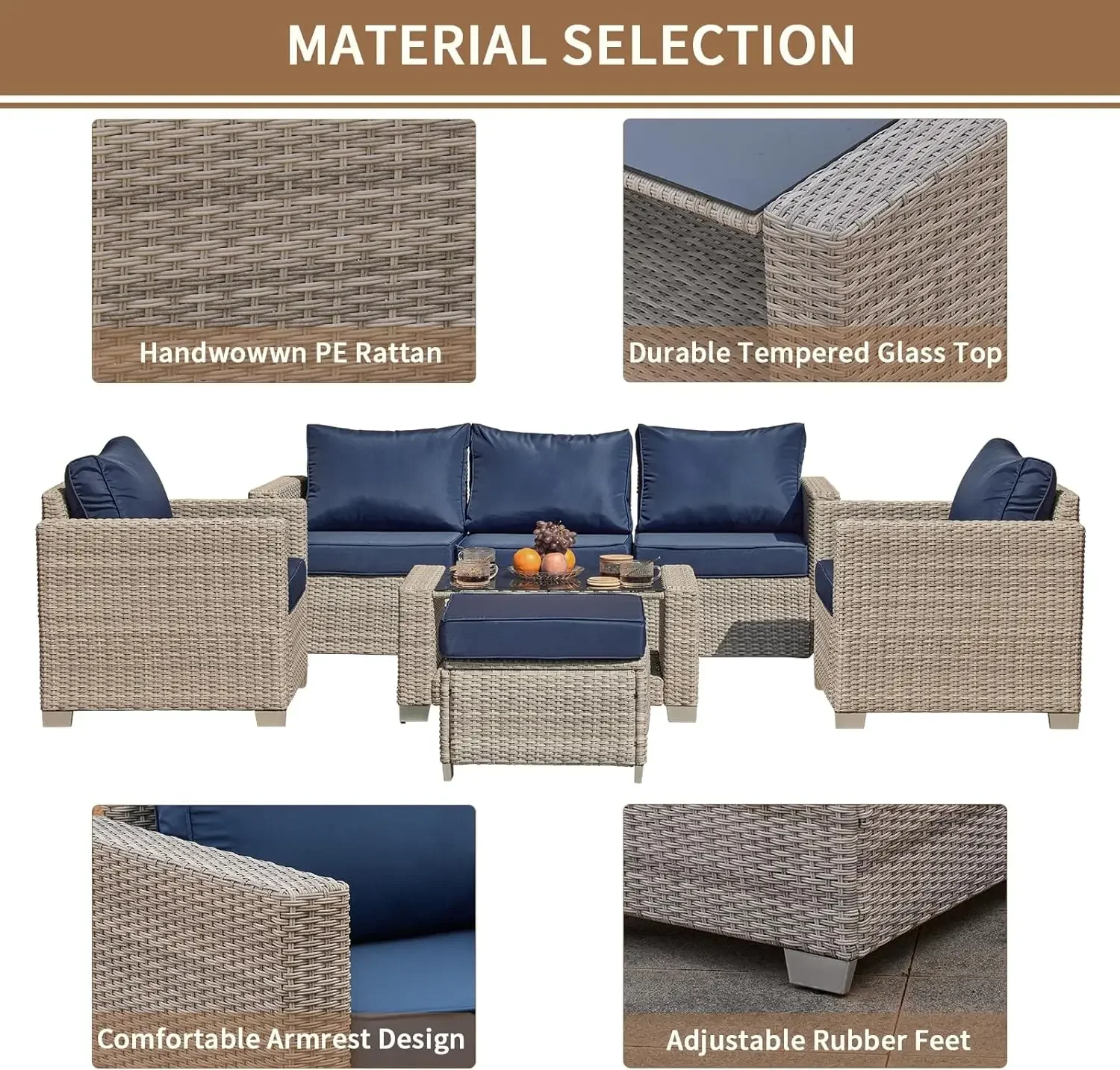 % un set di mobili da giardino - Outdoor Furniture Grey recensione e prezzo