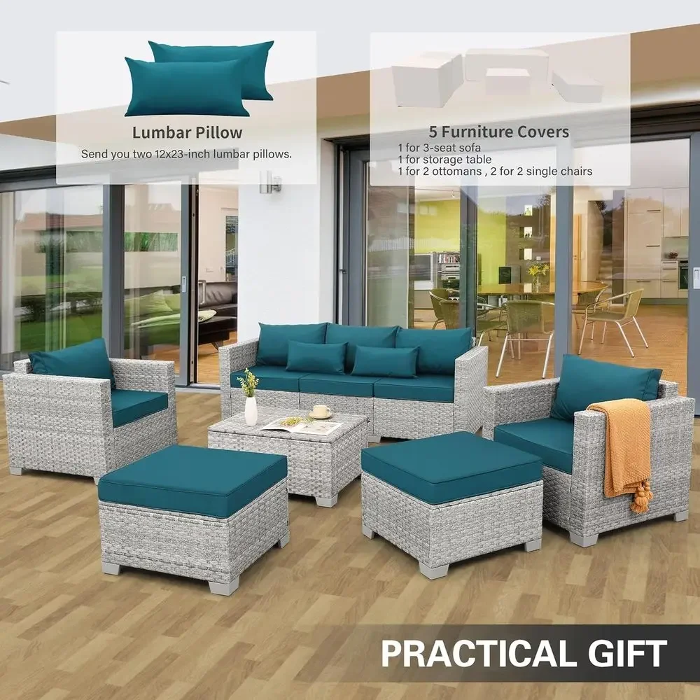 Set di mobili da giardino in v - Outdoor Furniture With Storage For Cushions recensione e prezzo