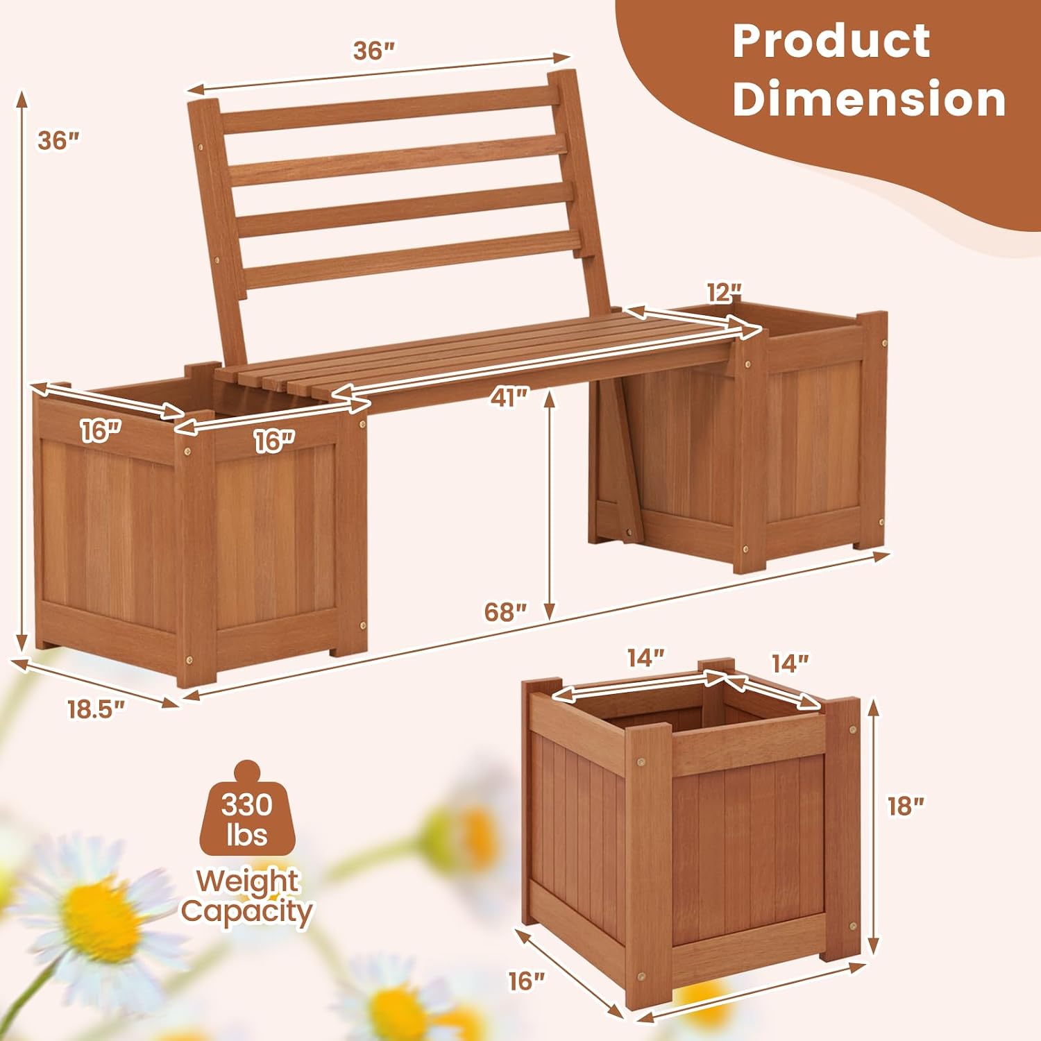 Panchina da Esterno con Schien - Outdoor Furniture Oil recensione e prezzo