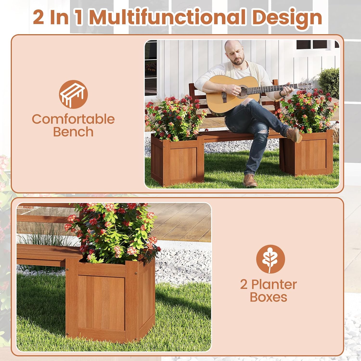 Panchina da Esterno con Schien - Outdoor Furniture Oil recensione e prezzo