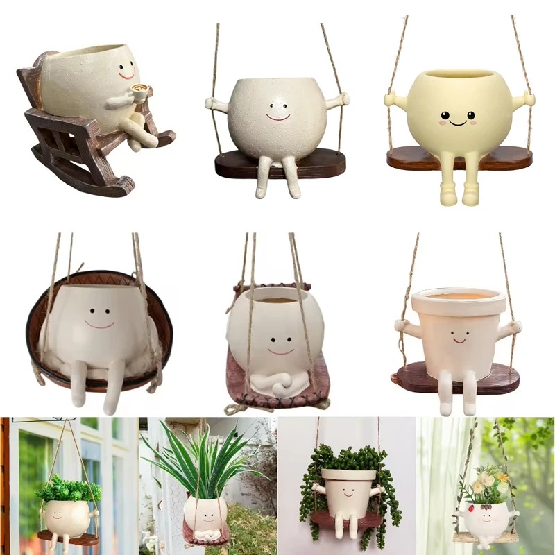 Vaso per Piante Grasse a Forma - Garden Swing Chair recensione e prezzo