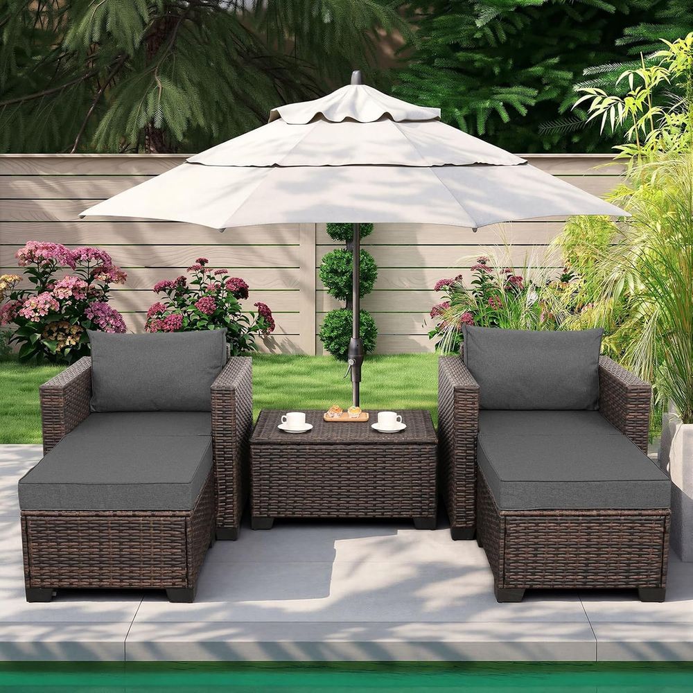 Set di mobili da esterno in vi - Outdoor Furniture With Storage For Cushions recensione e prezzo