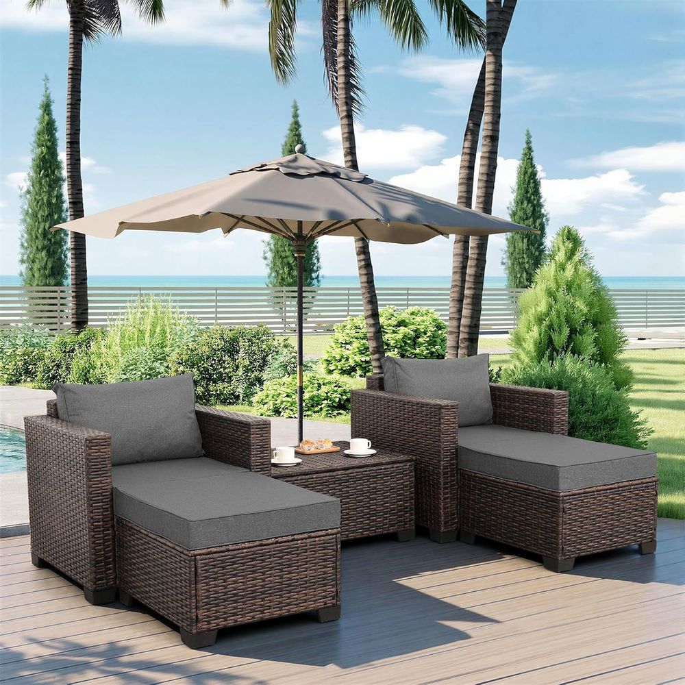 Set di mobili da esterno in vi - Outdoor Furniture With Storage For Cushions recensione e prezzo