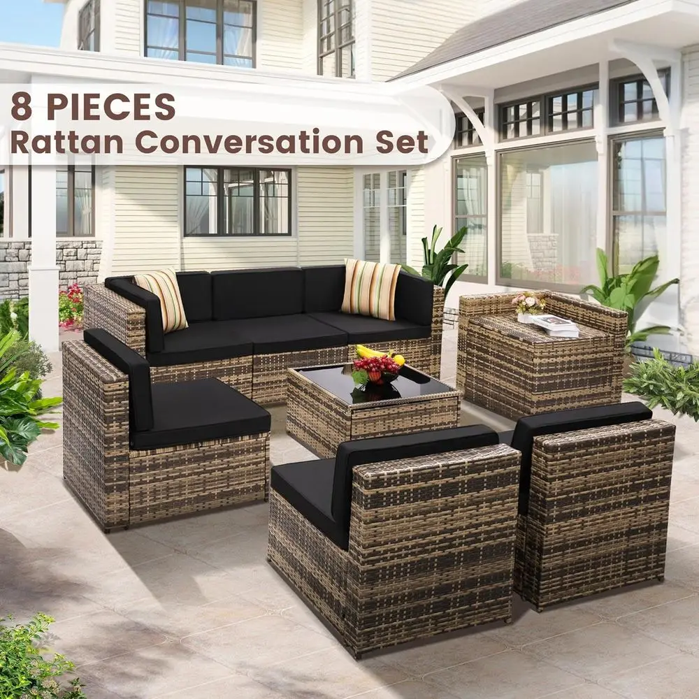 Set di Mobili da Esterno in Vi - Outdoor Furniture With Storage For Cushions recensione e prezzo