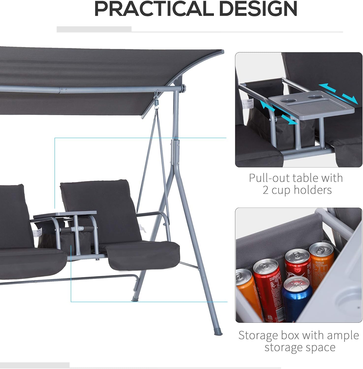 Dondolo da Esterno per 2 Perso - Outdoor Furniture Sunbrella recensione e prezzo