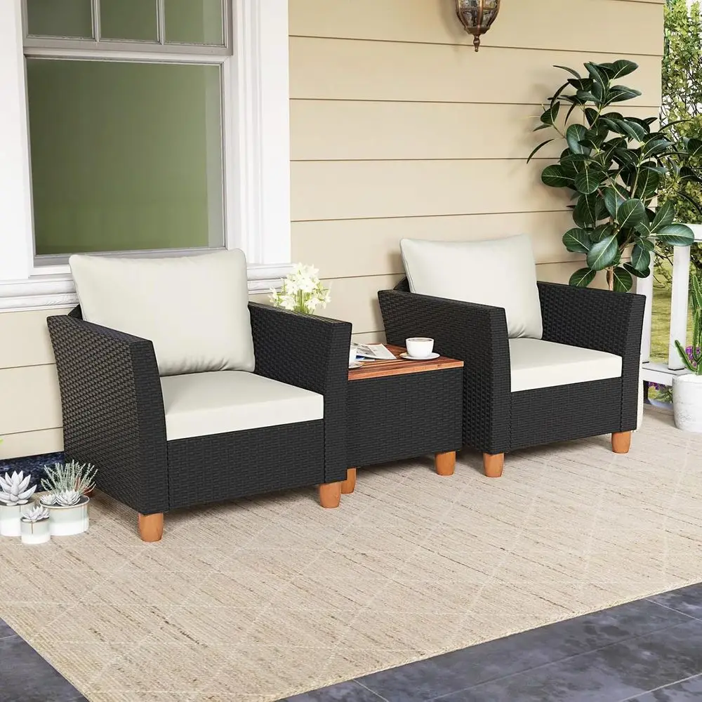 Set di Mobili da Esterno a 3 P - Outdoor Furniture With Storage For Cushions recensione e prezzo