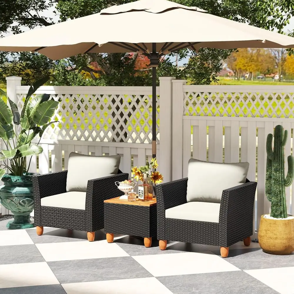 Set di Mobili da Esterno a 3 P - Outdoor Furniture With Storage For Cushions recensione e prezzo