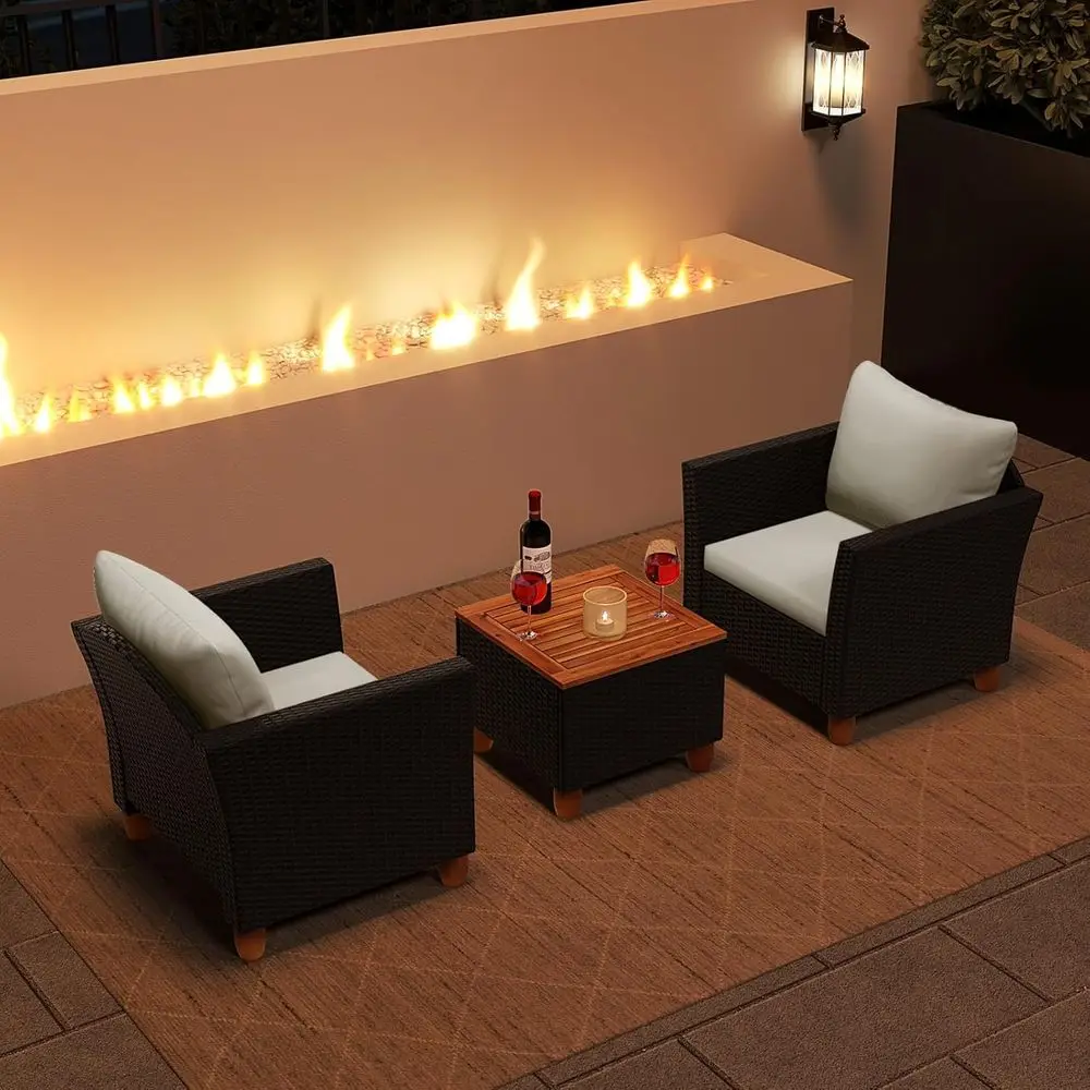 Set di Mobili da Esterno a 3 P - Outdoor Furniture With Storage For Cushions recensione e prezzo