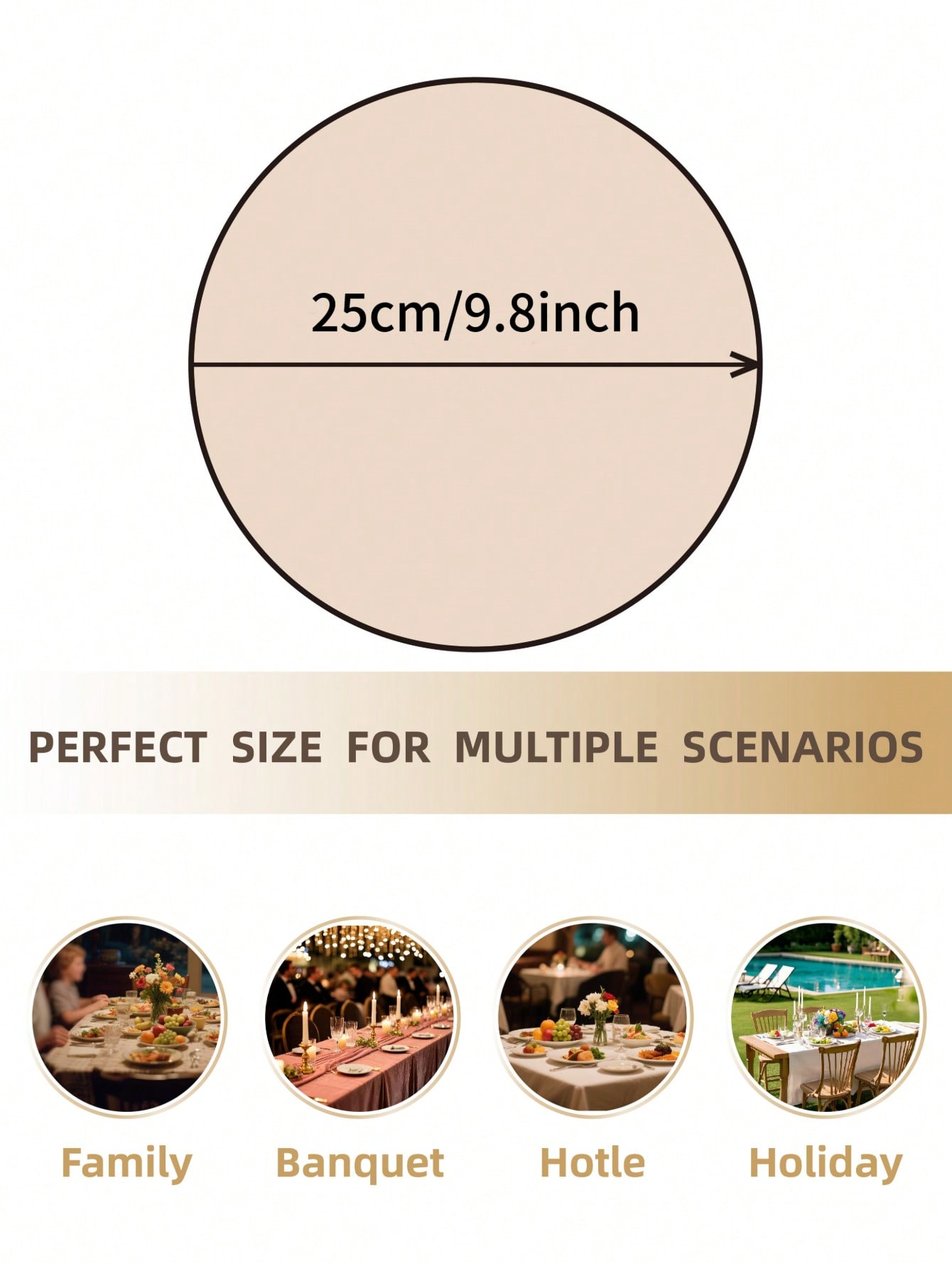 1/2/4/6 pz. Tovagliette rotond - Outdoor Furniture Dining recensione e prezzo