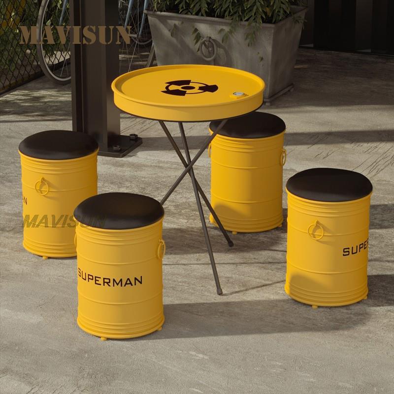 Creative Wrought Iron Oil Drum - Outdoor Furniture Oil recensione e prezzo