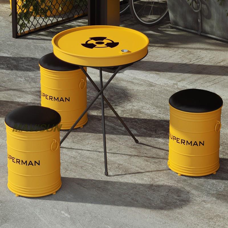 Creative Wrought Iron Oil Drum - Outdoor Furniture Oil recensione e prezzo