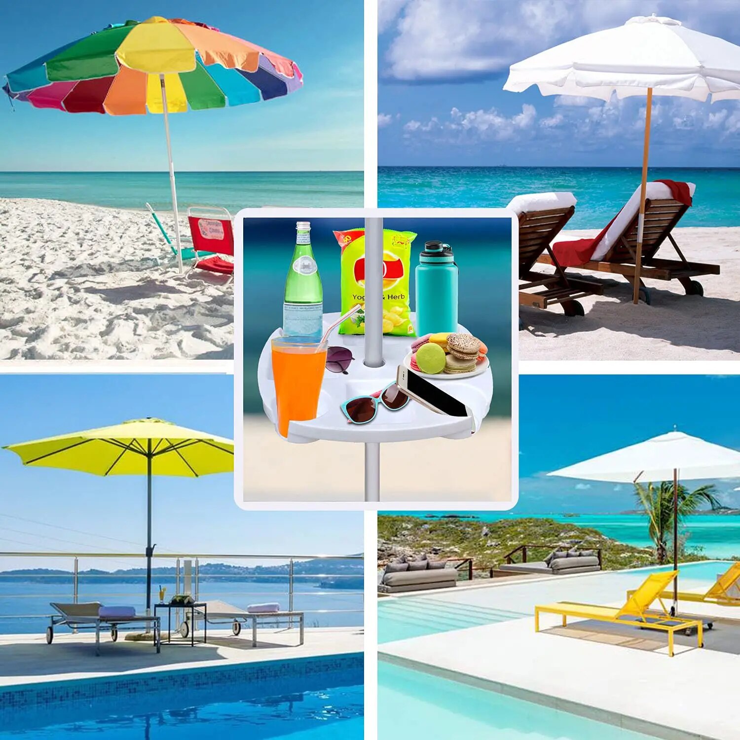 Vassoio per Ombrellone da Spia - Outdoor Furniture Sunbrella recensione e prezzo